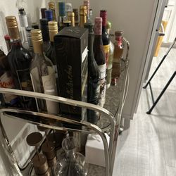 West Elm Bar Cart / Wine Rack – Excellent Condition