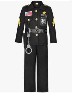 Police officer kids costume