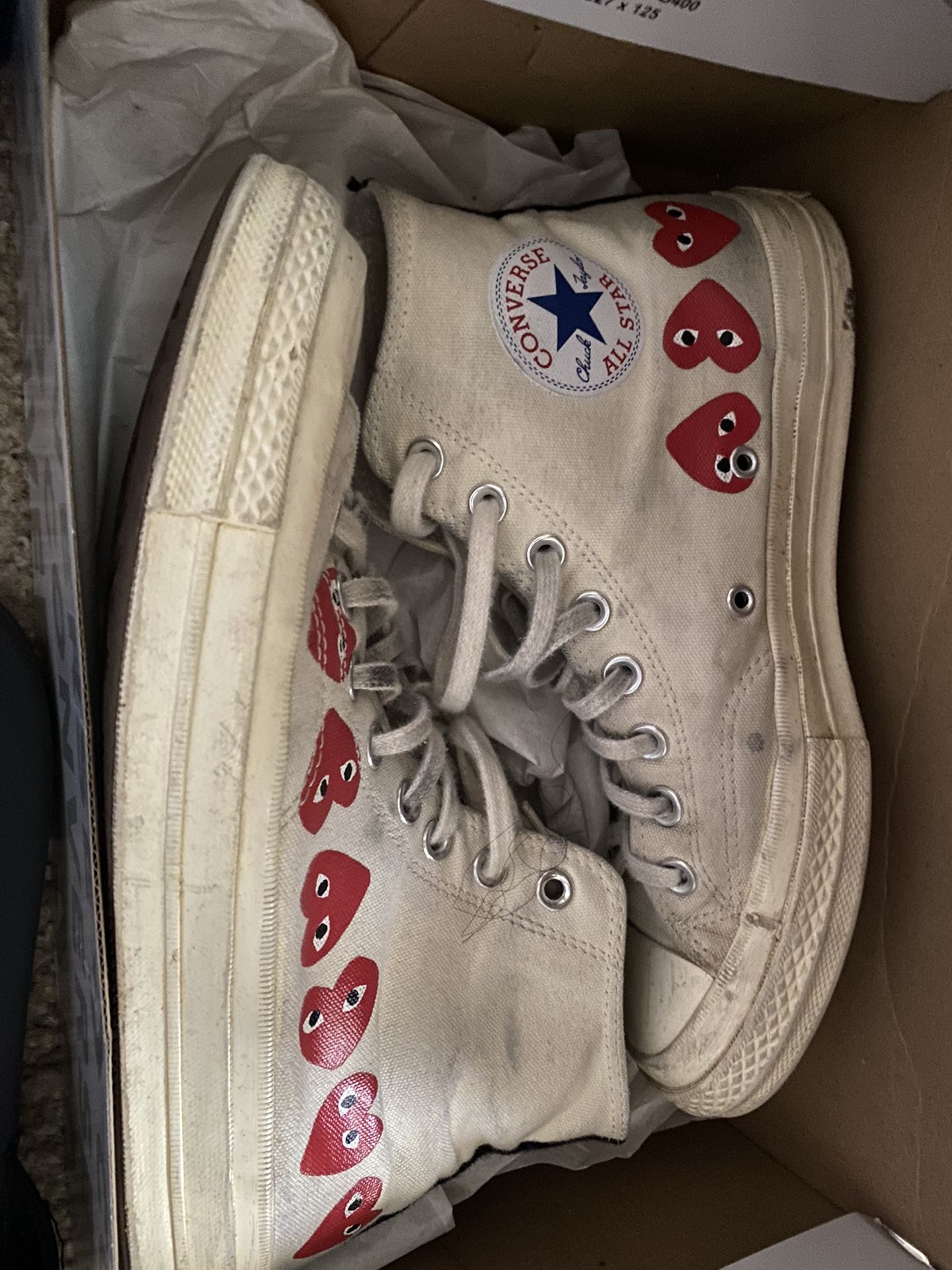 cdg converse size