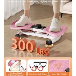  Waist Twister Machine Exercise Fitness Tool, Ab Twister Board with the Smart LED Digital Monitor, 300lbS Capacity & 20dB Ultra-Quiet, Anti-Slip