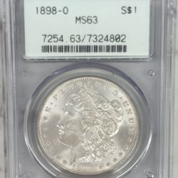 1898-O MORGAN DOLLAR S$1 MS63 