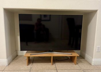 55” Samsung flat-screen Smart TV with Amazon stick with stand $125