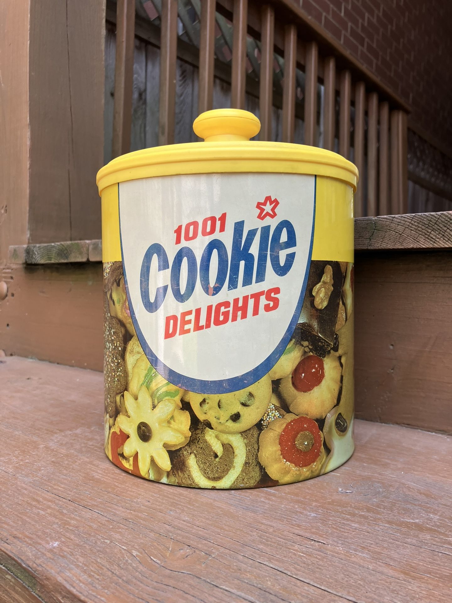 Rare Cheinco 1001 Cookie Delights Tin Canister 1978 - Very Good Condition