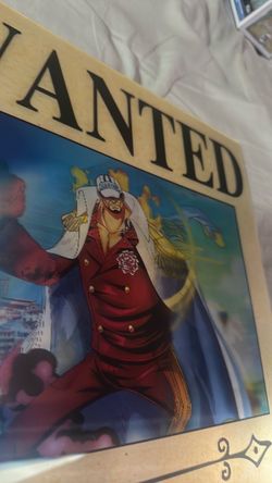 One Piece Kizaru Kuzan Alexelz Wanted 3D Poster Print