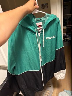 Mitchell n ness eagles jacket xl