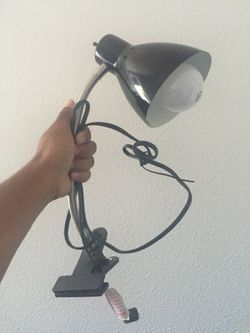 Clip on office lamp