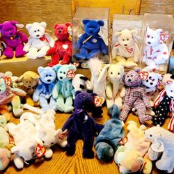 Beanie Babies (33) And Beanie Buddies (6)