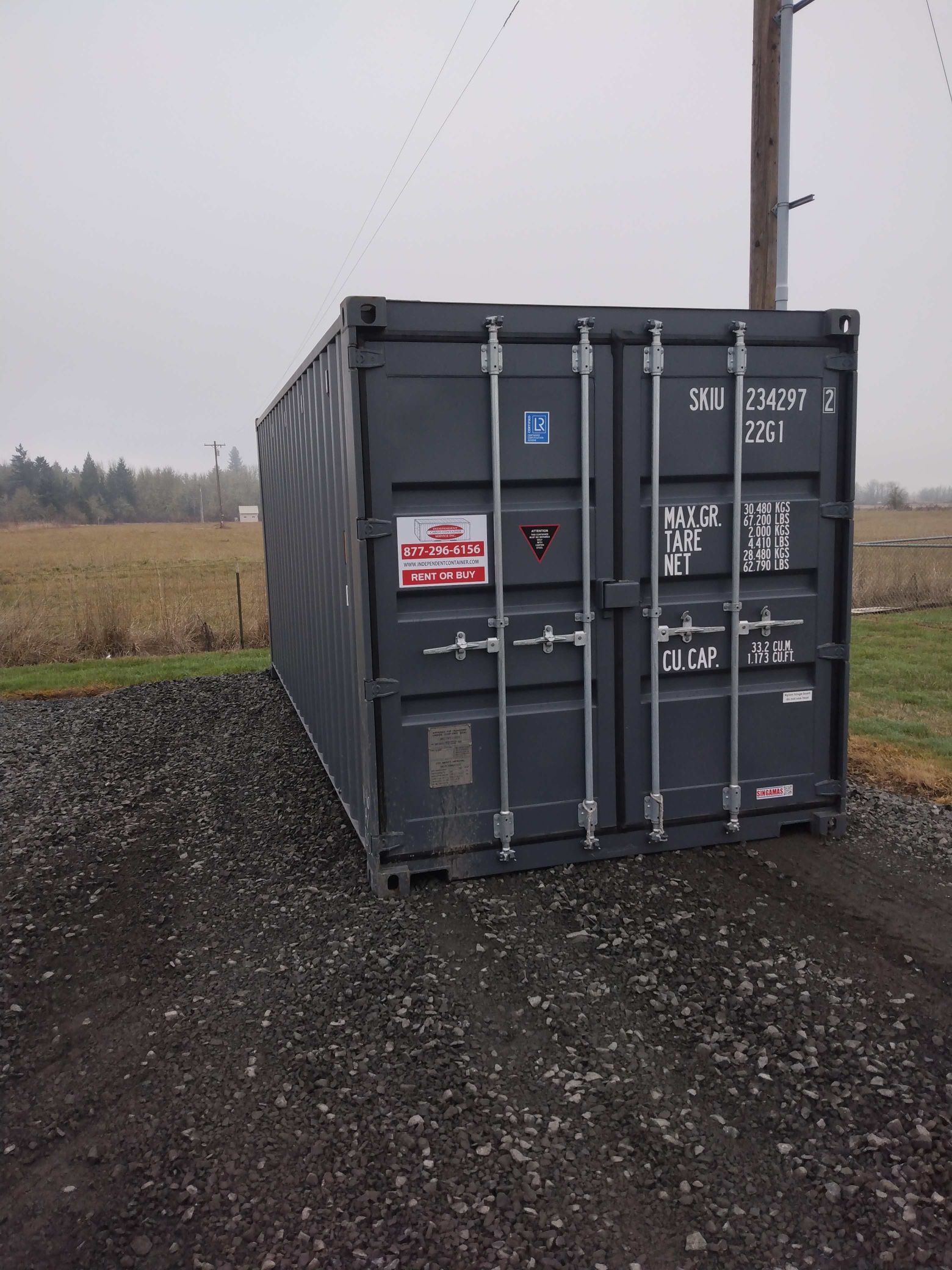 New 20’ Steel Cargo Containers