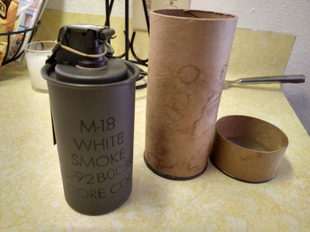 M-18 white smoke grenade