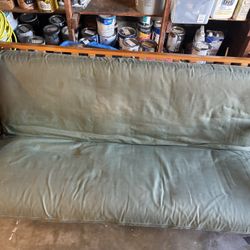 Wood Futon Frame and Mattress 