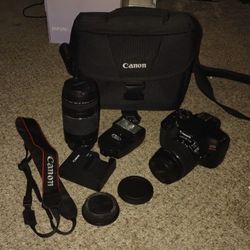 Stage lights, track lights, camera