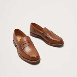 Banana Republic Leather Cognac NAVARRE PENNY LOAFER 7