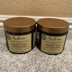 Shea Moisture Strong Hold Styling Gel Set 2