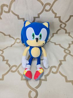 Sonic The Hedgehog Sega Toy Factory Plush 12"H Stuffed Animal 2022 Read