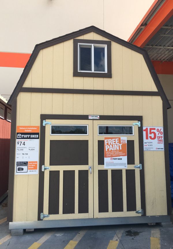 tuff shed tb700 10x12 lot shed for sale as is free