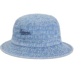 Supreme Needle Punch Denim Crusher / Bucket Hat