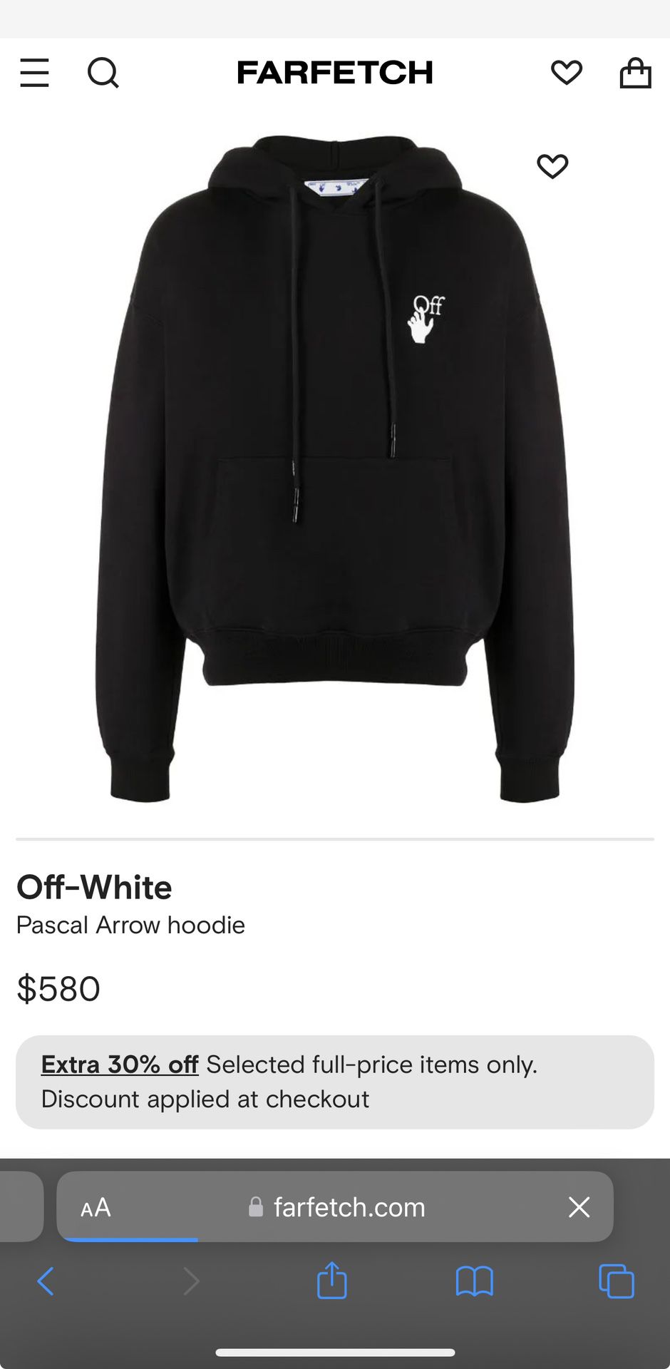off white hoodie