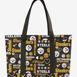 Pittsburgh Steelers Logo Love Tote Bag- FOCO BRand