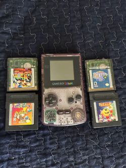 Gameboy Color (Clear / Purple) (TESTED WORKS)