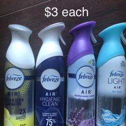Febreze Air Refresher Spray $3 Each