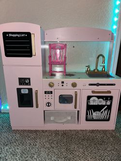 Pink Play kitchen
