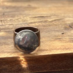 Handmade Copper and Dime ring 