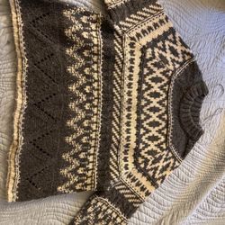 Grey Knit Sweater Women