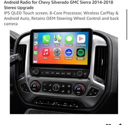 Android Radio for Chevy Silverado GMC Sierra 2014-2018