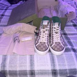 Gucci Tennis 1997 High ‘beige Ebony Brown 