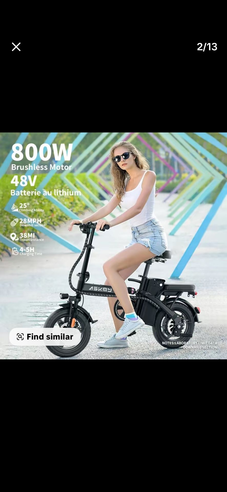 |E14 48V 800Wh Peak Folding Electric Bike