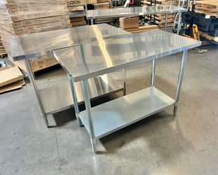 ALL sizes available brand new stainless steel prep tables work benches BRAND NEW