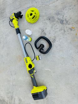 Ryobi ONE+ 18V Cordless Telescoping Soap Dispensing Scrubber (TOOL ONLY)