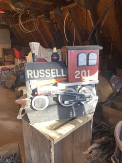 Hand Crafted TRAIN mailbox