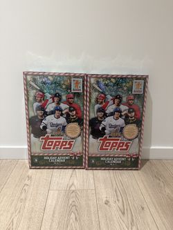 2025 Topps Holiday Baseball Advent Calendar Box Lot Of Two Sealed Boxes (2)