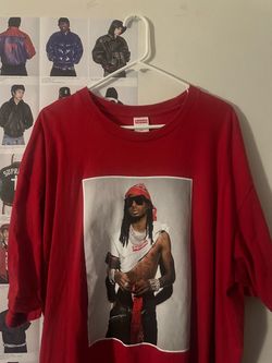 Supreme Playboi Carti photo tee XXL red