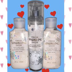 NWT 3 Pc Gift Set Fragrance Mist Bath & Body Works Gift Lotion Christmas Birthday