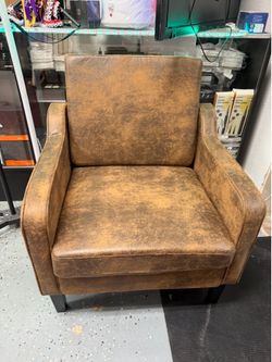 Accent Chair for Living Room Chairs Rustic Reading Chair for Bedroom Scooped Arm Chair Mid Century Modern Accent Chairs Upholstered Comfy Chair for Ap