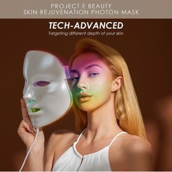 Led-Face-Mask-Light-Therapy, 7 in 1 Color Led Light Therapy