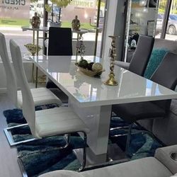 DINING ROOM CHAIRS - GRAY / BLACK