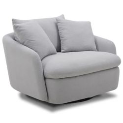 Upholstered Swivel Chair And A Half By Wade Logan (4 Avail) - Brand New Open Box Delivery Available