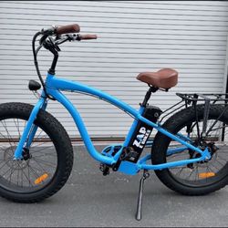 Electric Fat Tire Beach Cruiser, Financing Available 