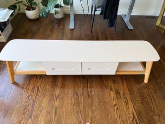 Minimalist / Modern White TV Stand & Media Console