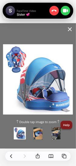 Mambobaby Non-Inflatable Baby Float with Canopy
