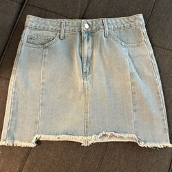 Light Wash Denim Skirt
