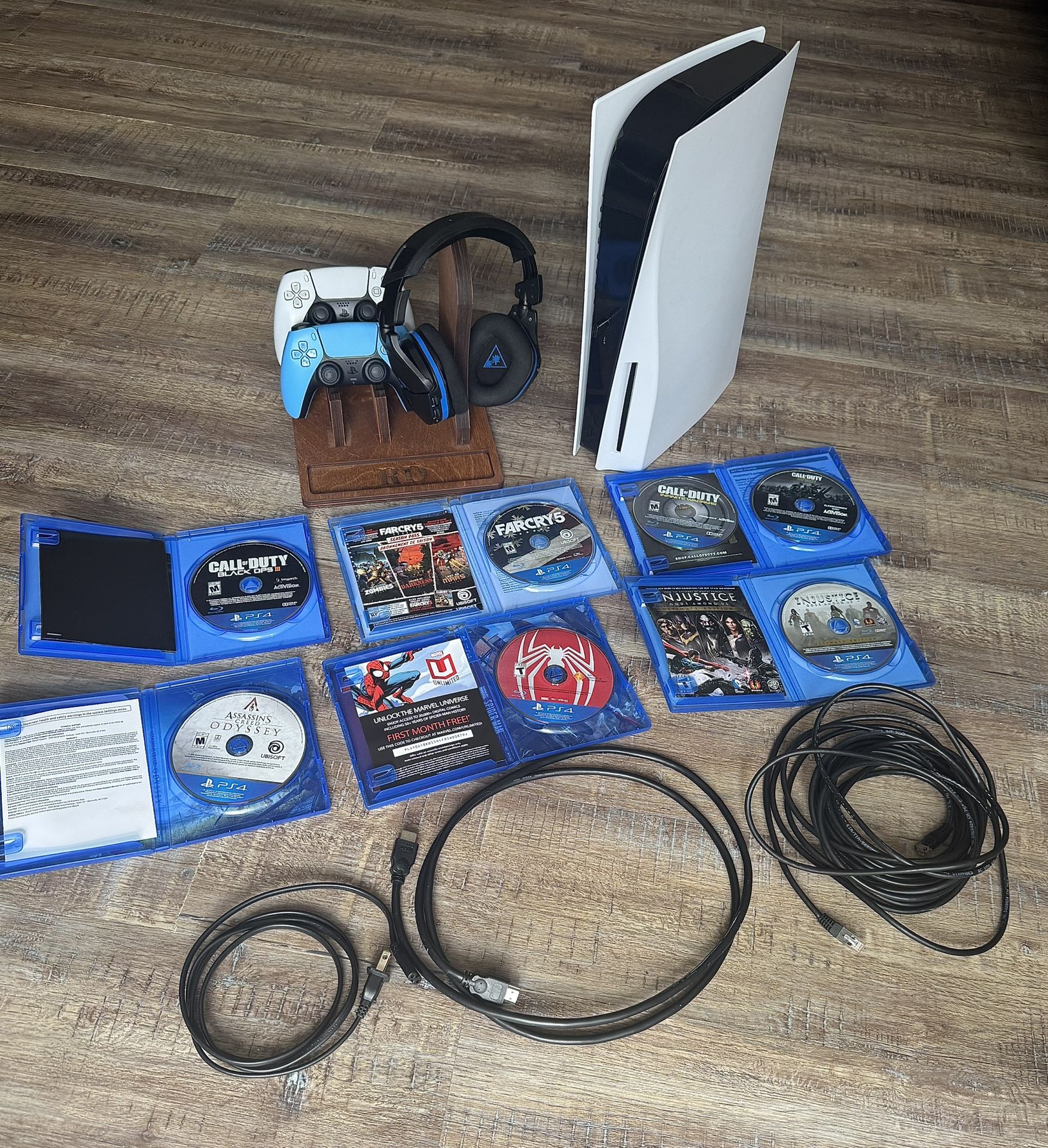 PS5 Disk Drive/Blu Ray Compatible Bundle Games Accessories