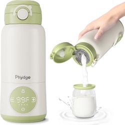 Portable Bottle Warmer for Travel, 15oz Capacity Portable Milk Warmer for Baby