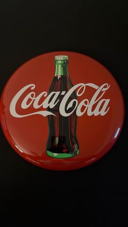 Coca-Cola Round Button Sign