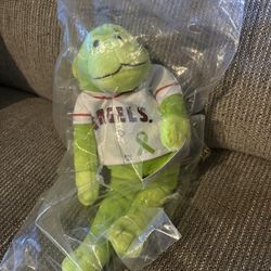 Angels Baseball Green Rally Monkey Plush