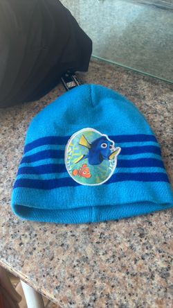 Blue beanie stripes Dora finding Nemo