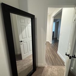 Black full length mirror